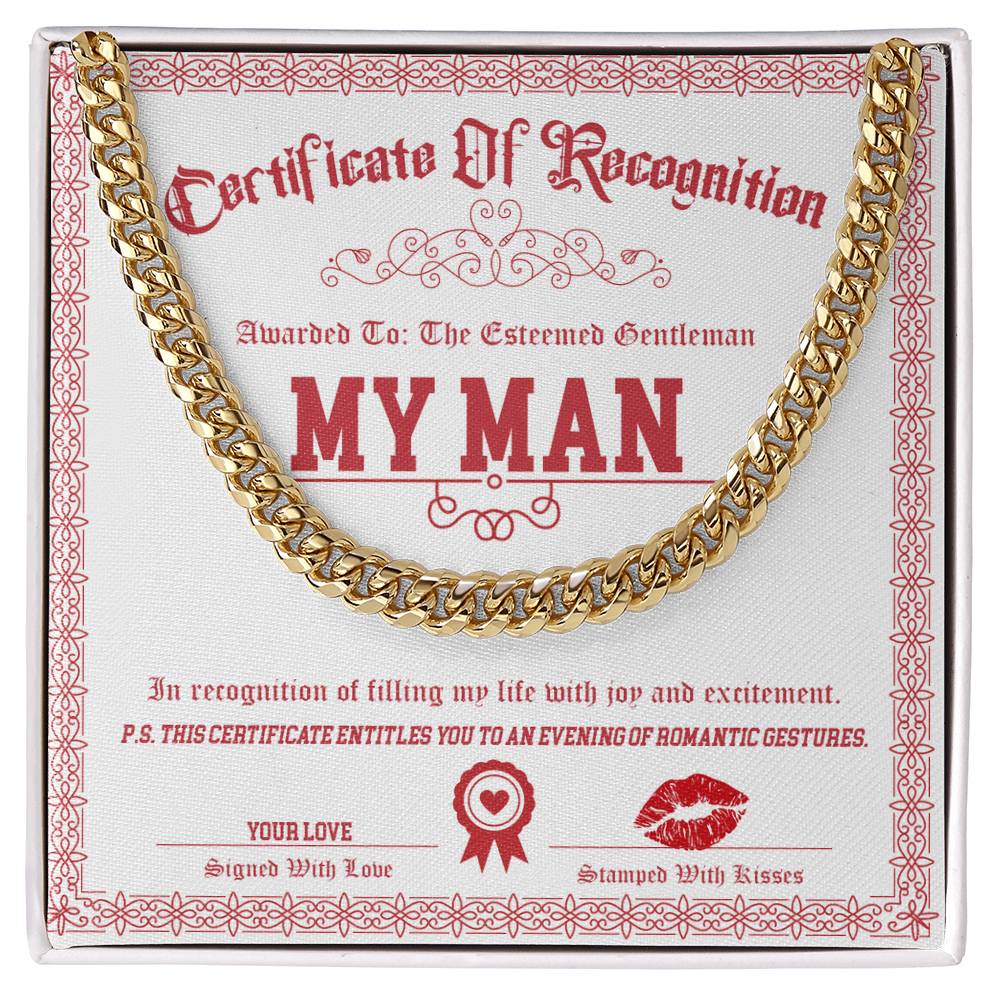 My Man-Esteemed Gentleman-Cuban Chain