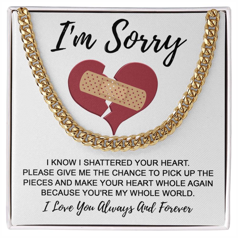 Sorry My Man -The Pieces-Cuban Link Chain