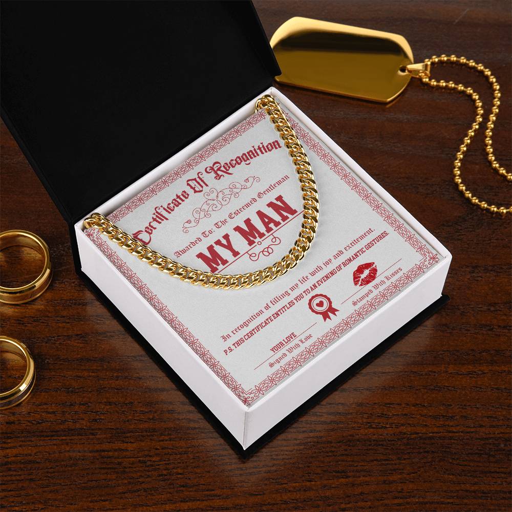 My Man-Esteemed Gentleman-Cuban Chain