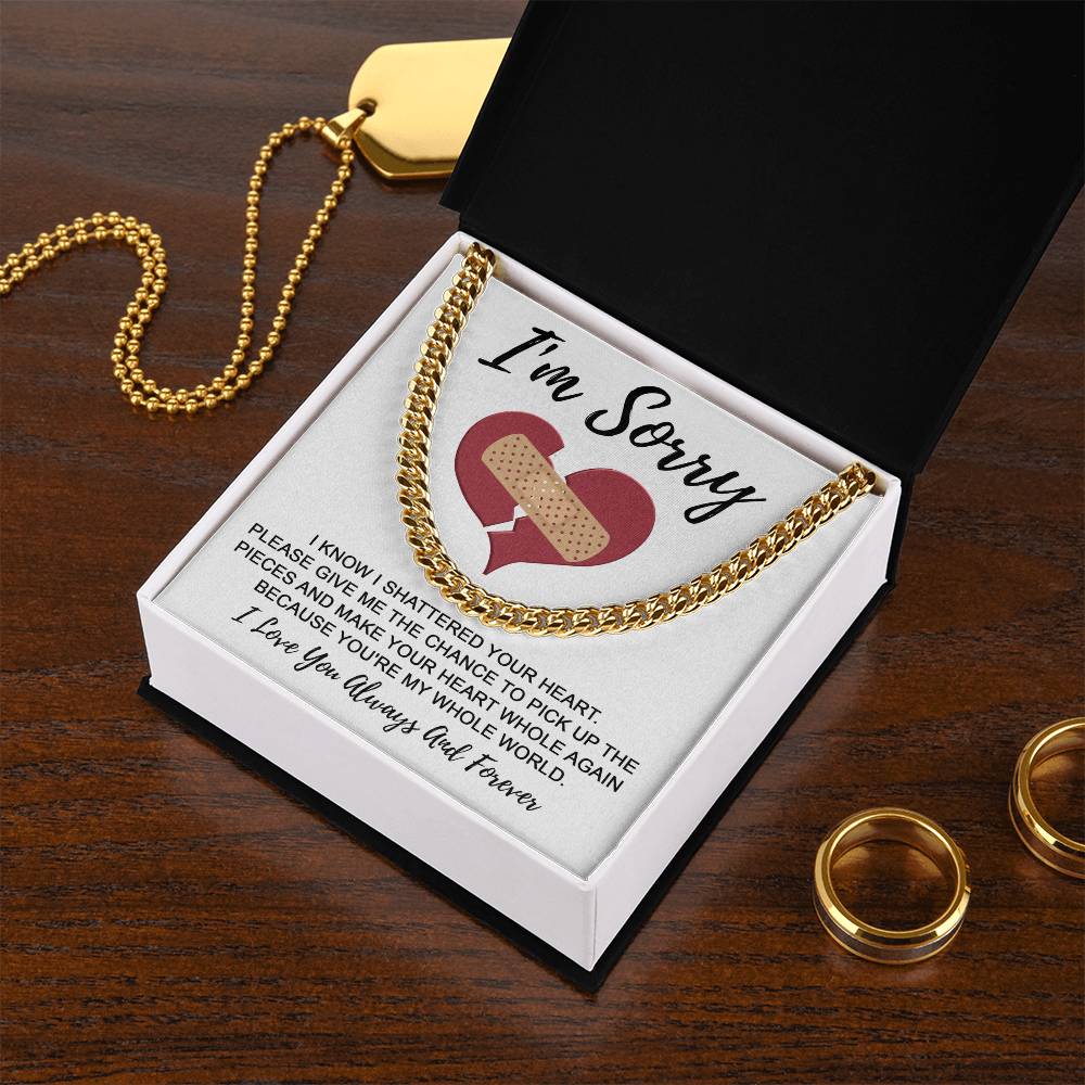 Sorry My Man -The Pieces-Cuban Link Chain
