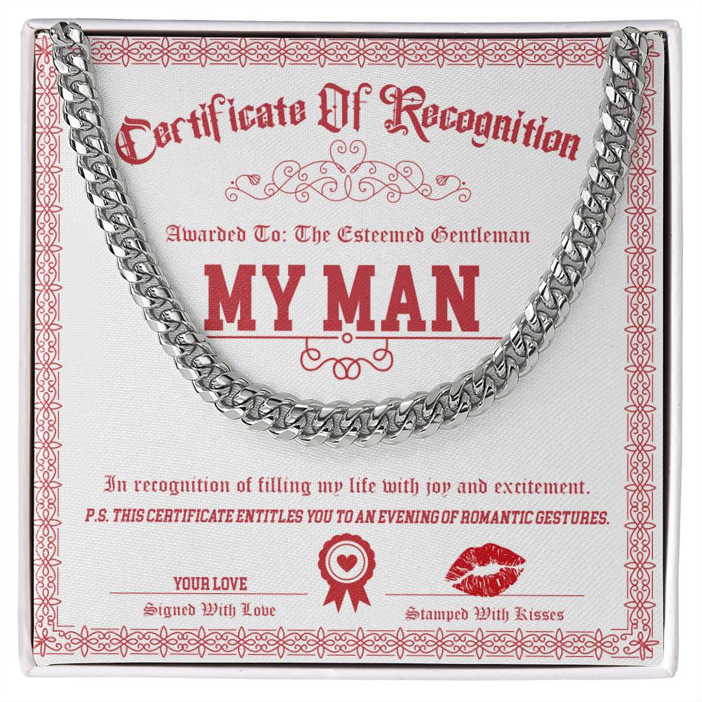 My Man-Esteemed Gentleman-Cuban Chain