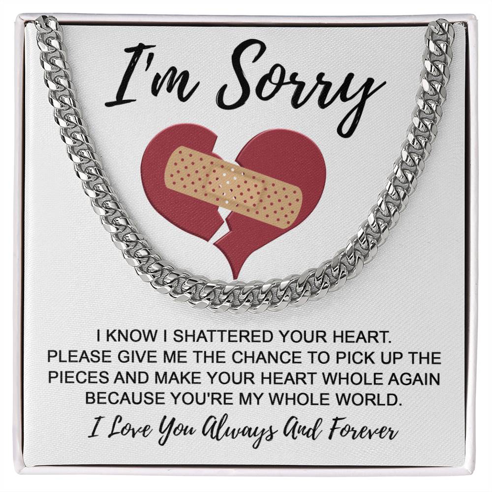 Sorry My Man -The Pieces-Cuban Link Chain