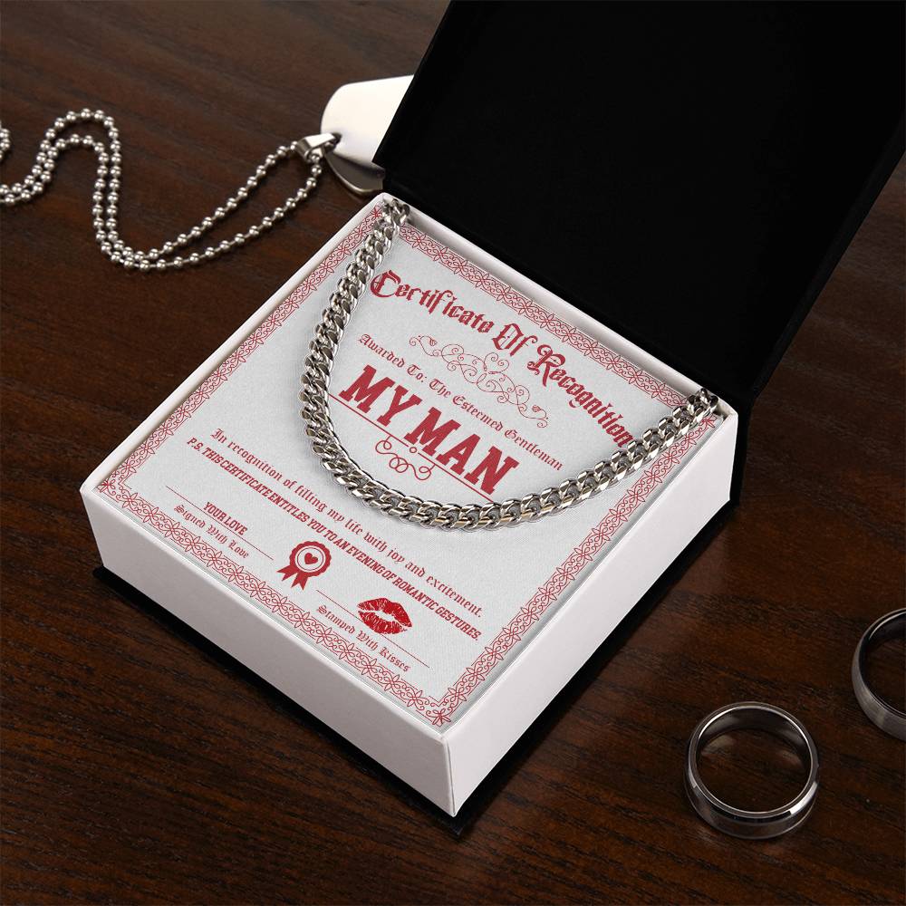 My Man-Esteemed Gentleman-Cuban Chain