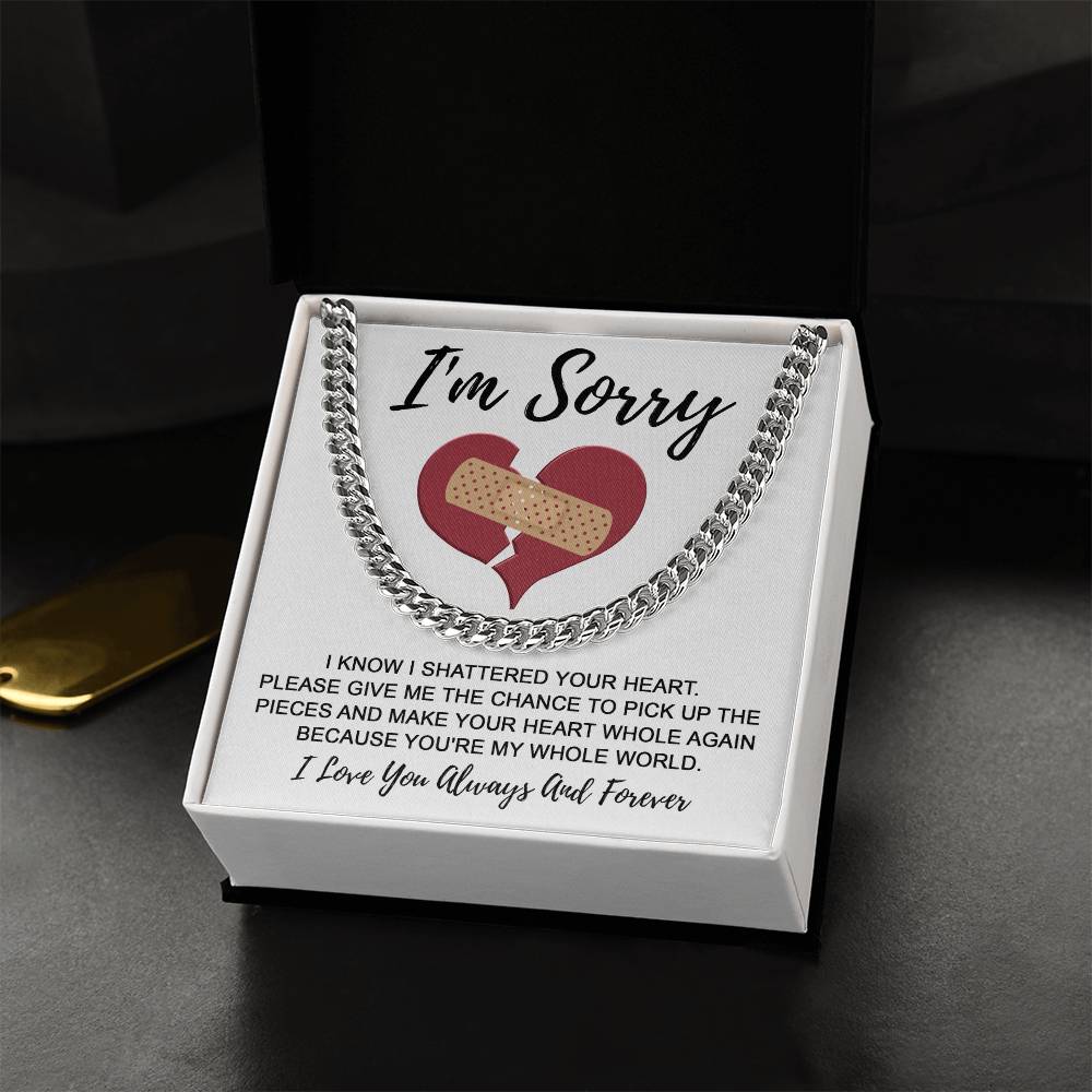 Sorry My Man -The Pieces-Cuban Link Chain