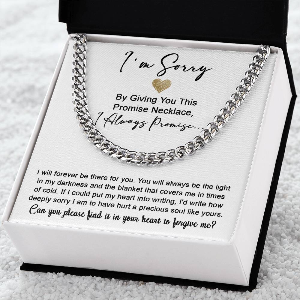 Sorry My Man - Be The Light | Cuban Link Chain