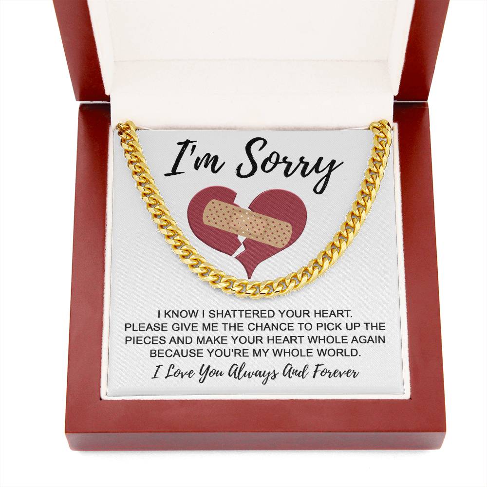 Sorry My Man -The Pieces-Cuban Link Chain