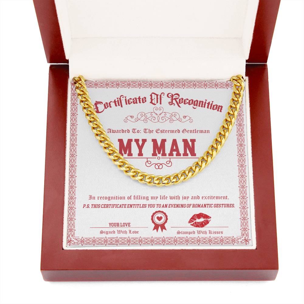 My Man-Esteemed Gentleman-Cuban Chain