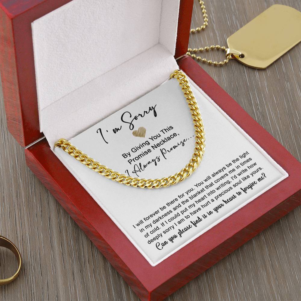 Sorry My Man - Be The Light | Cuban Link Chain
