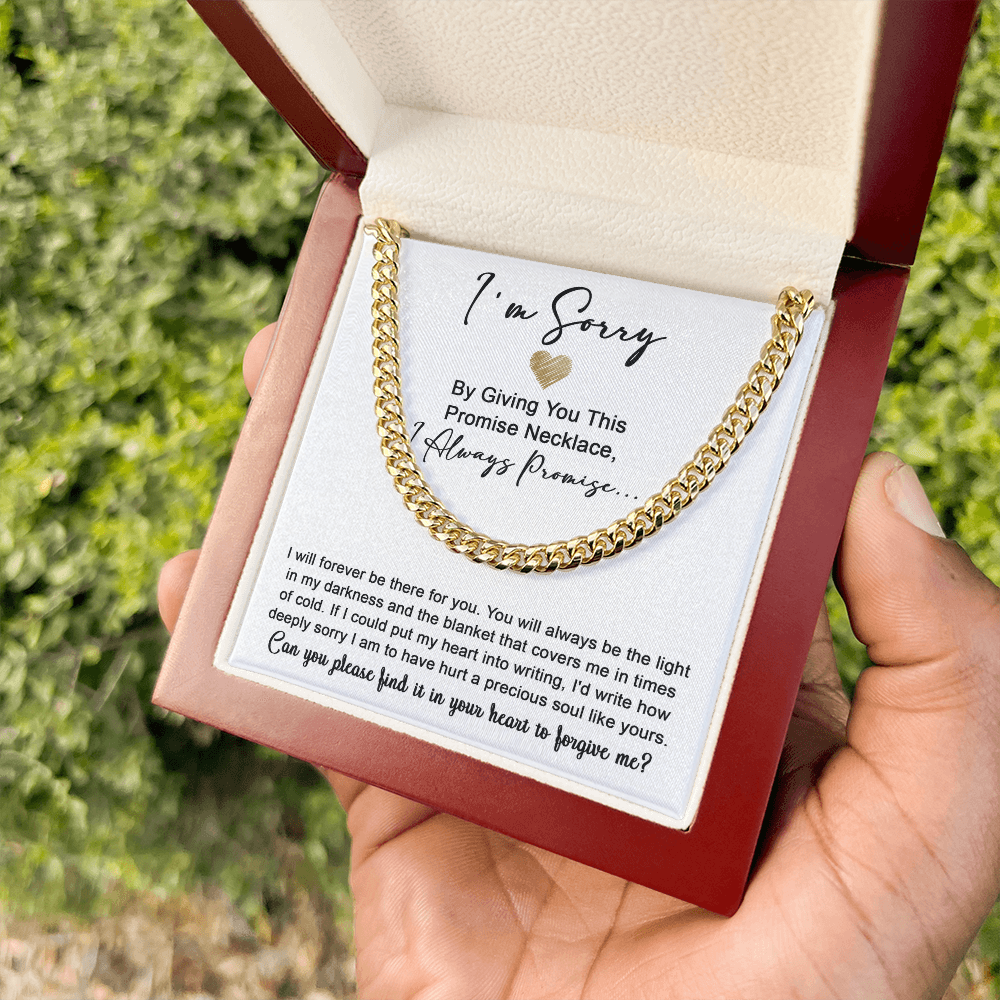 Sorry My Man - Be The Light | Cuban Link Chain