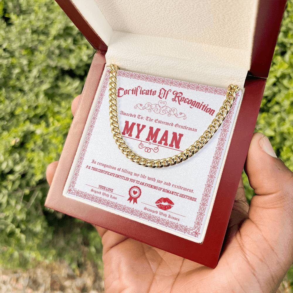 My Man-Esteemed Gentleman-Cuban Chain