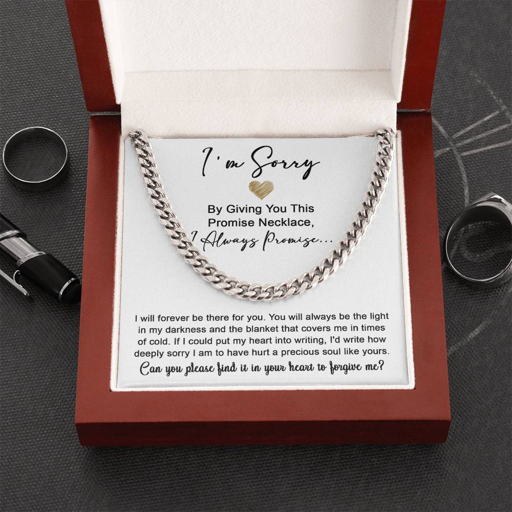 Sorry My Man - Be The Light | Cuban Link Chain