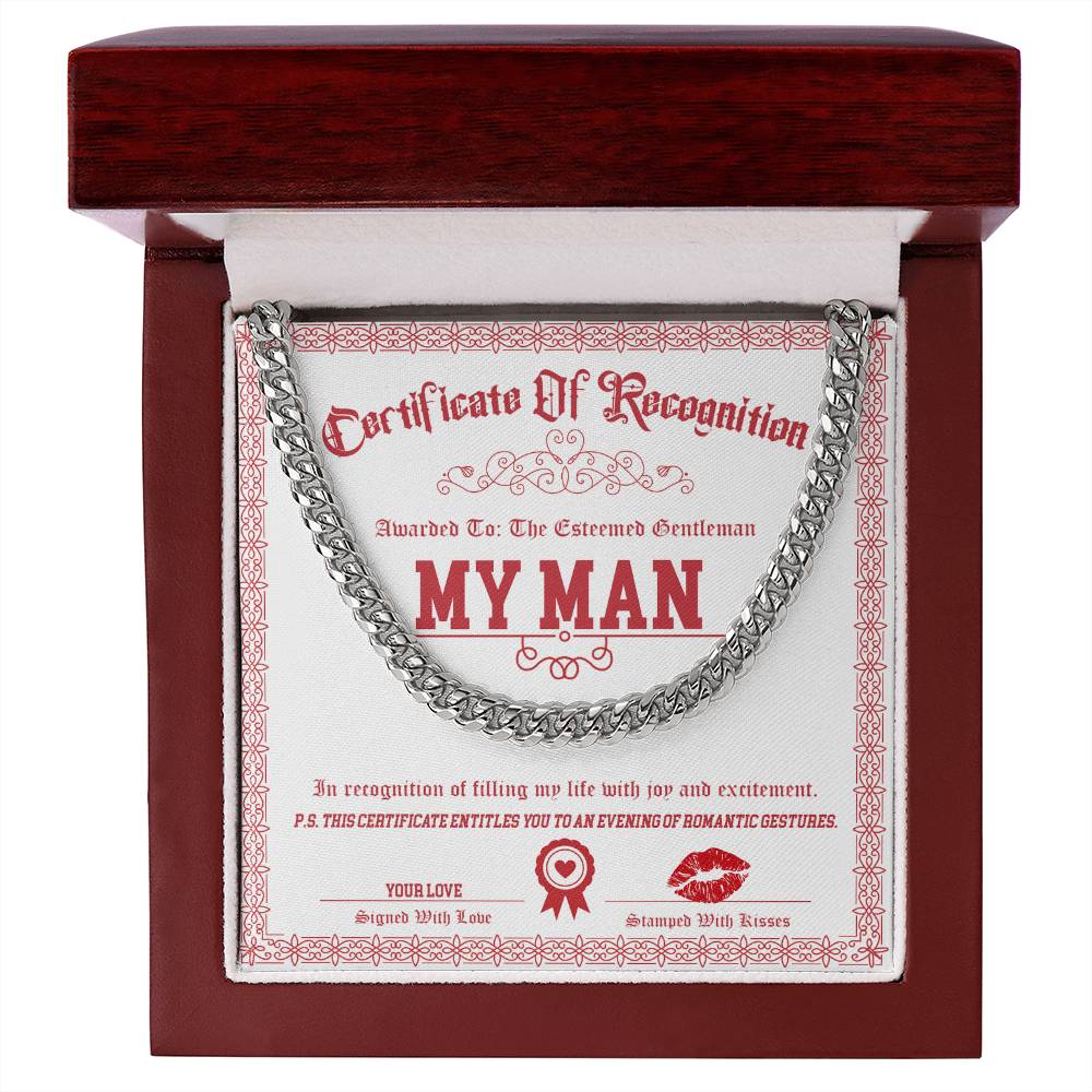 My Man-Esteemed Gentleman-Cuban Chain