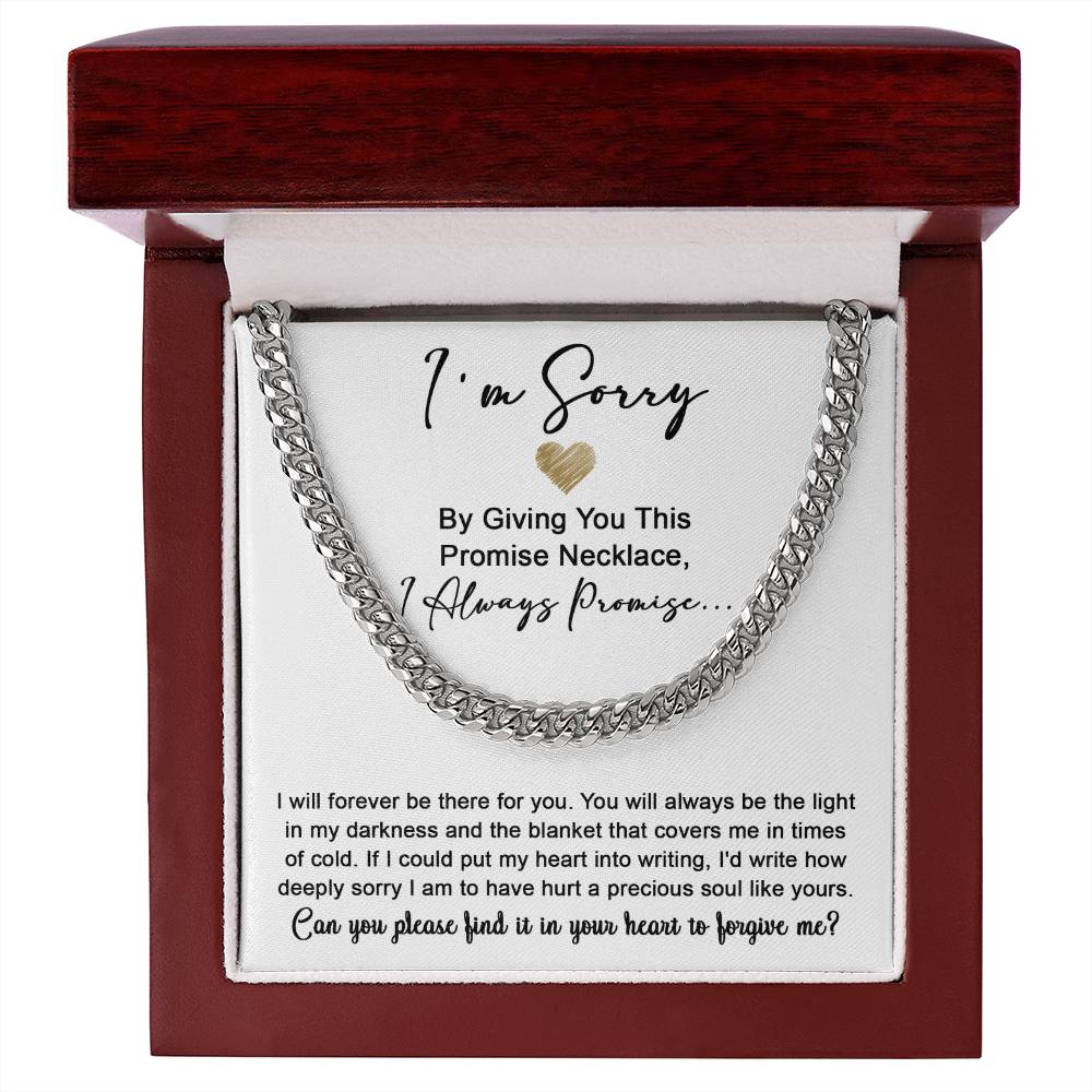 Sorry-Be The Light-Cuban Link Chain