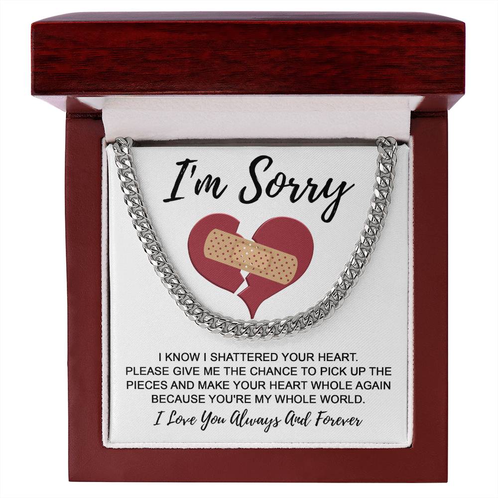 Sorry My Man -The Pieces-Cuban Link Chain