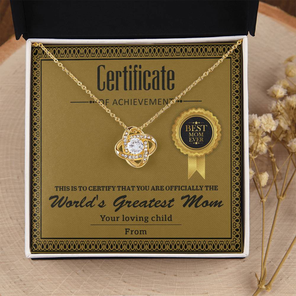 Mom-Certificate Of Achievement