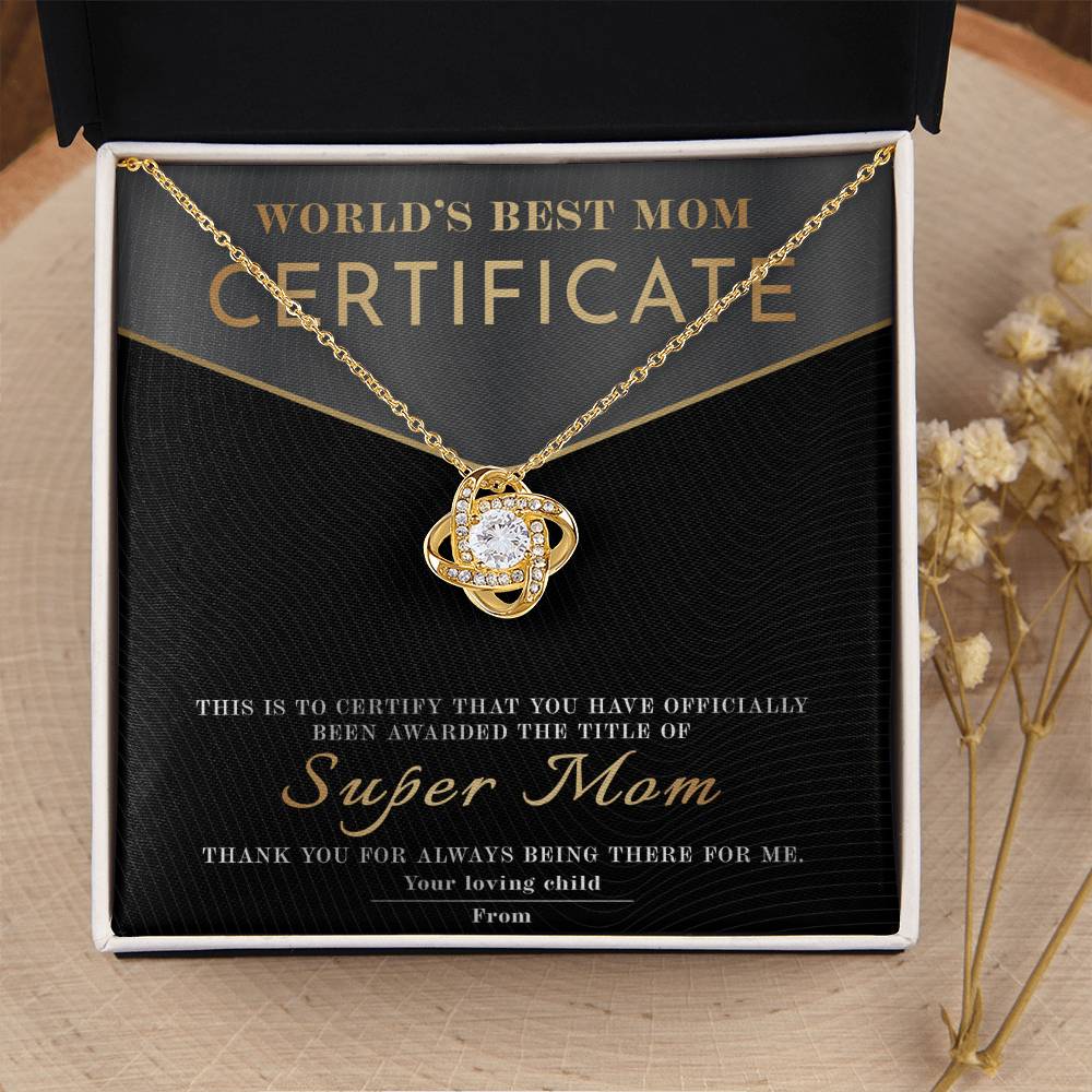 Mom-Best Mom Certificate