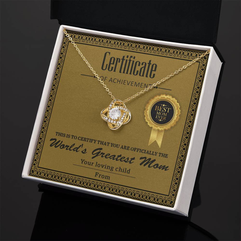 Mom-Certificate Of Achievement