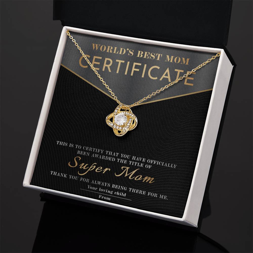 Mom-Best Mom Certificate