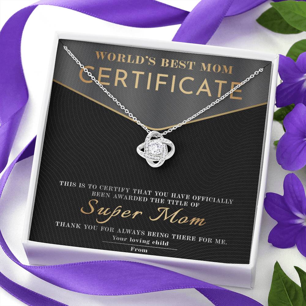 Mom-Best Mom Certificate