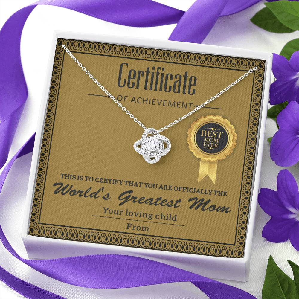 Mom-Certificate Of Achievement
