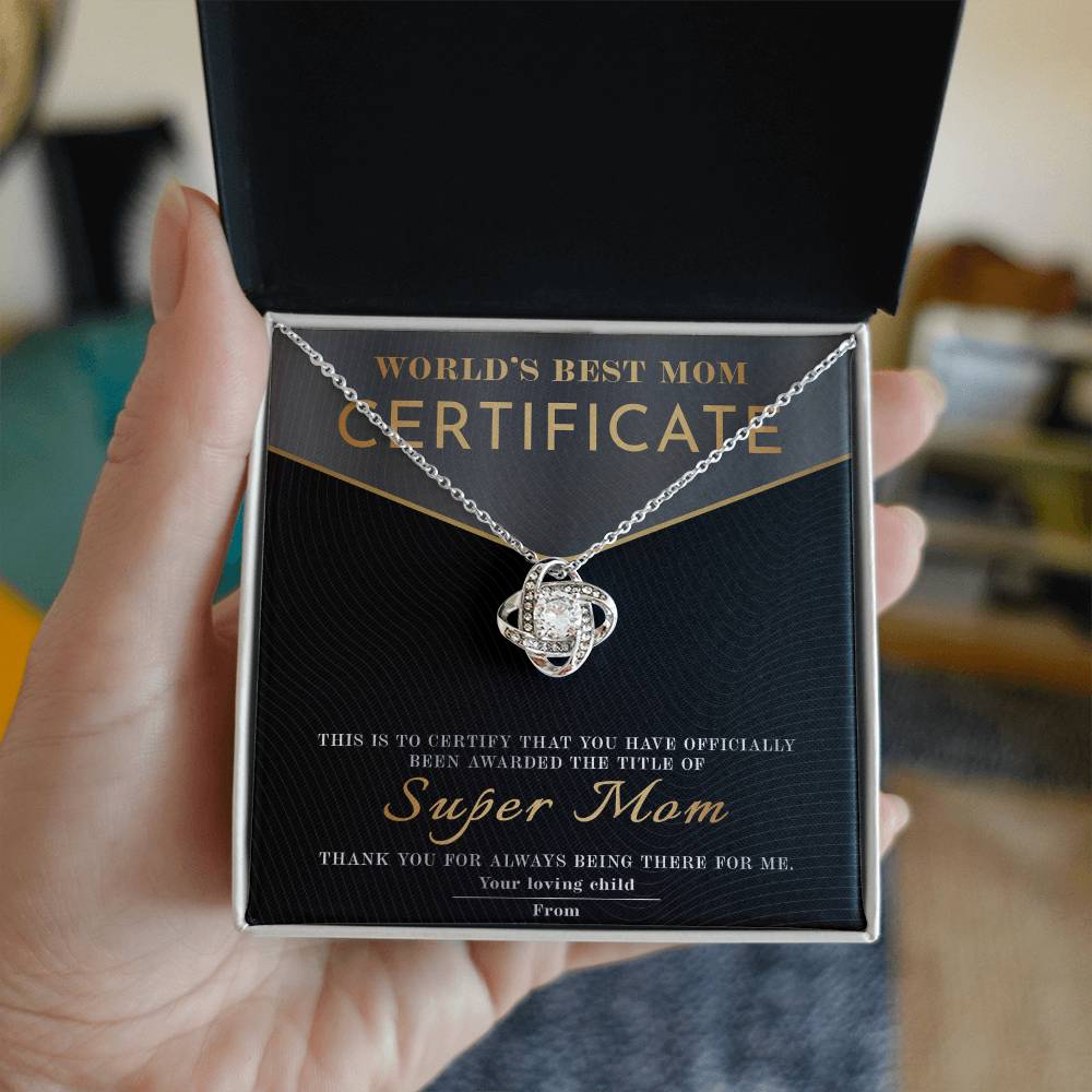 Mom-Best Mom Certificate