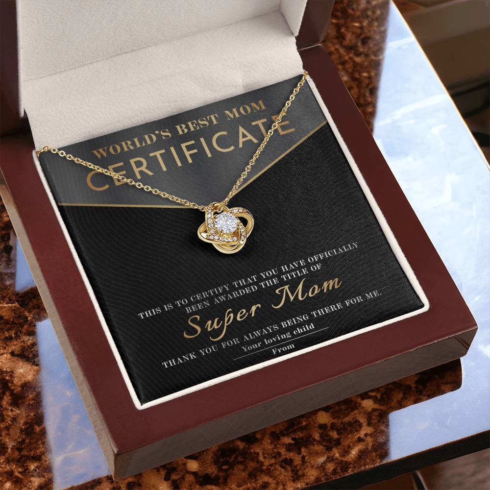 Mom-Best Mom Certificate