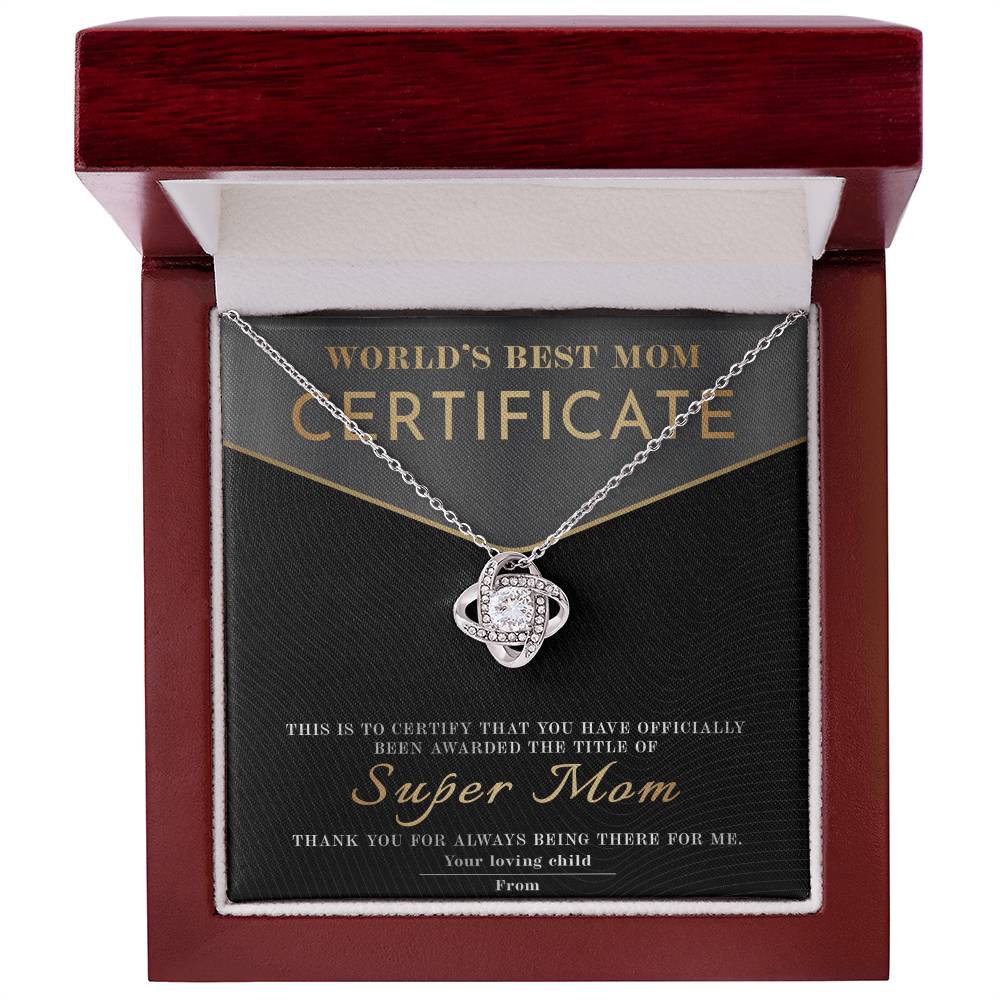 Mom-Best Mom Certificate