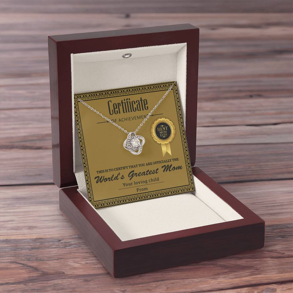 Mom-Certificate Of Achievement