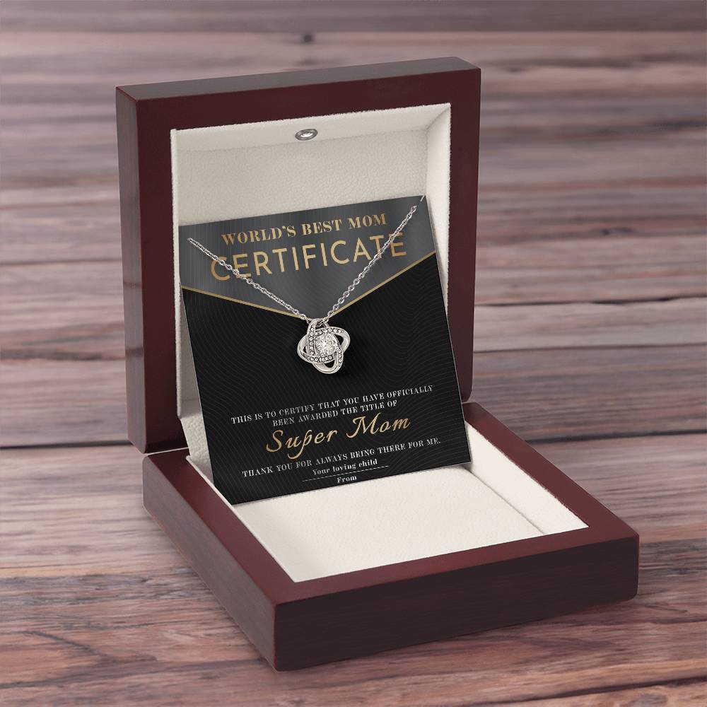 Mom-Best Mom Certificate