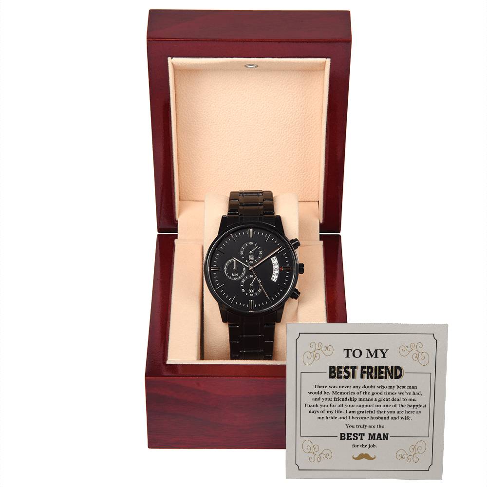 Best Man-All Your Support-Metal Chronograph Watch