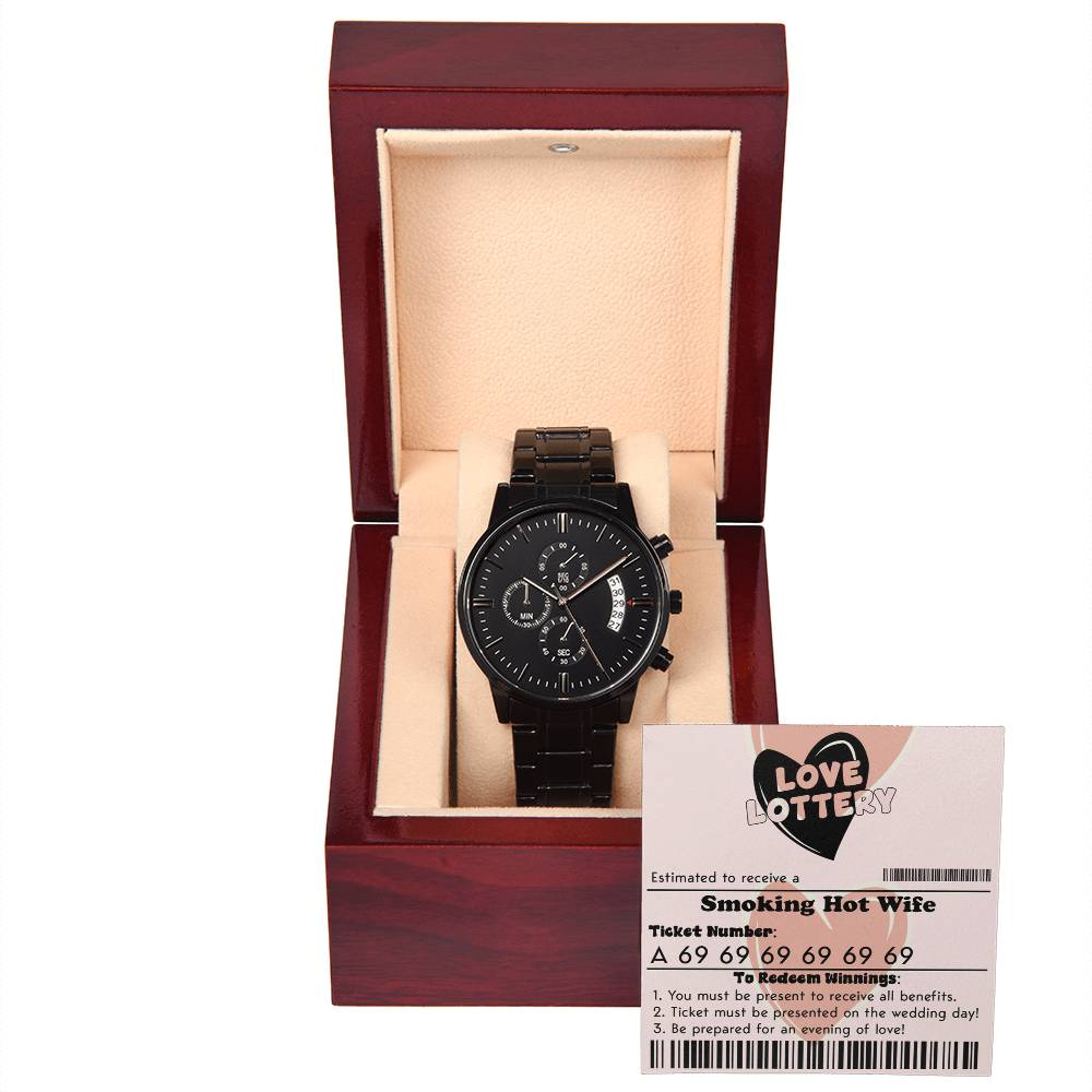 Husband-Jackpot Winner-Metal Chronograph Watch
