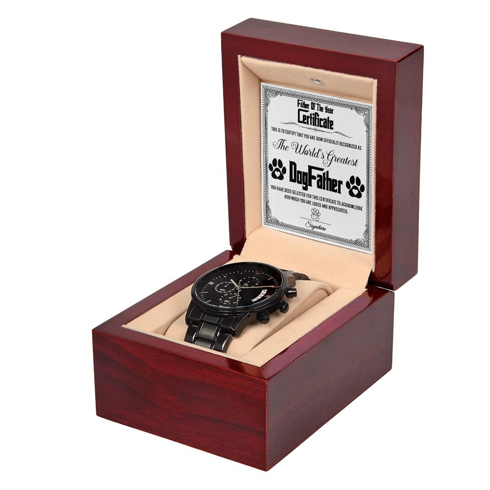 DogFather-The Year Certificate-Metal Chronograph Watch