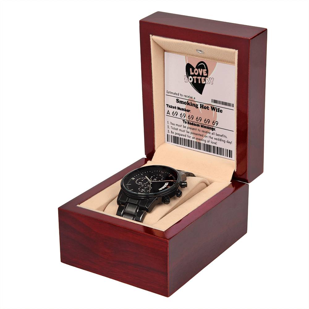 Husband-Jackpot Winner-Metal Chronograph Watch