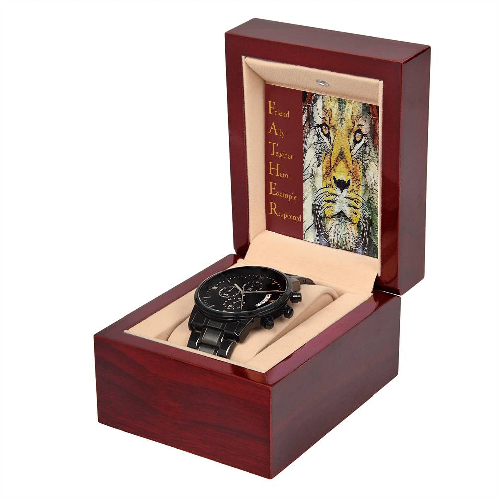 Dad-Respected-Metal Chronograph Watch