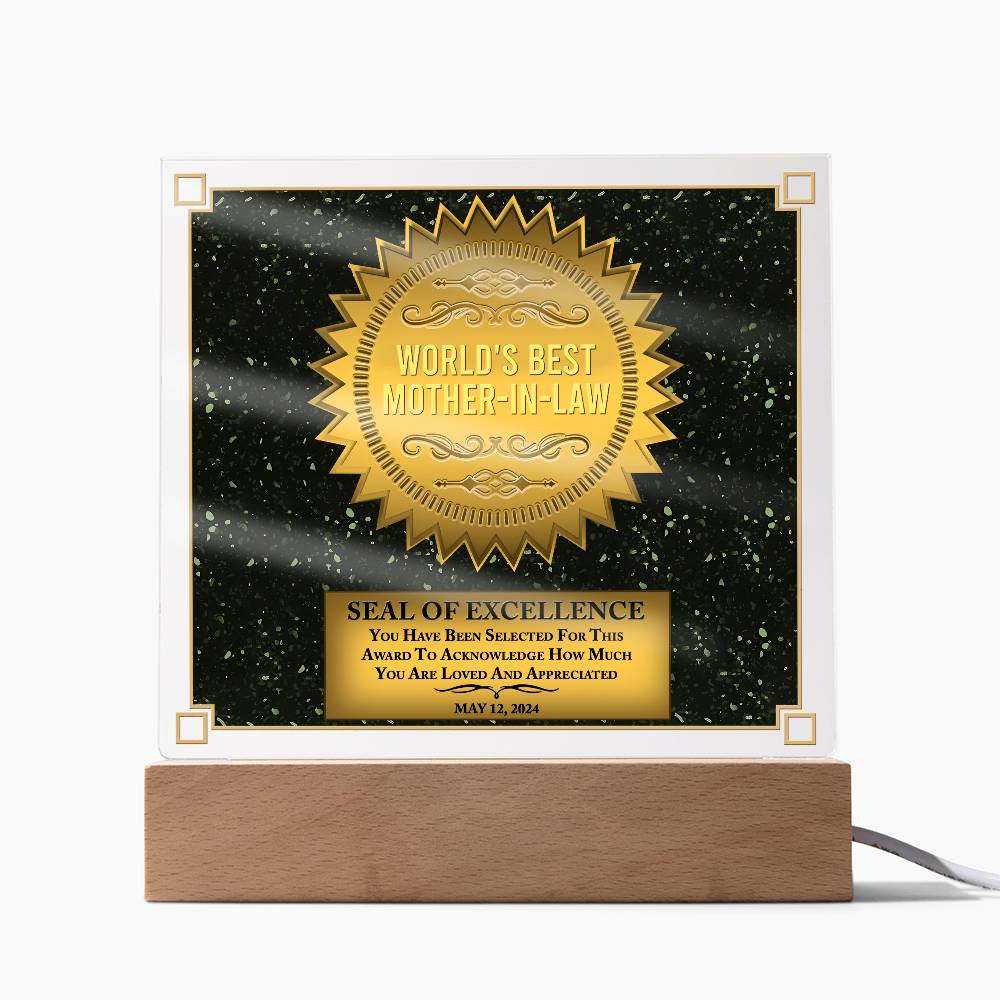 Mother-In-Law-Seal Of Excellence-Acrylic