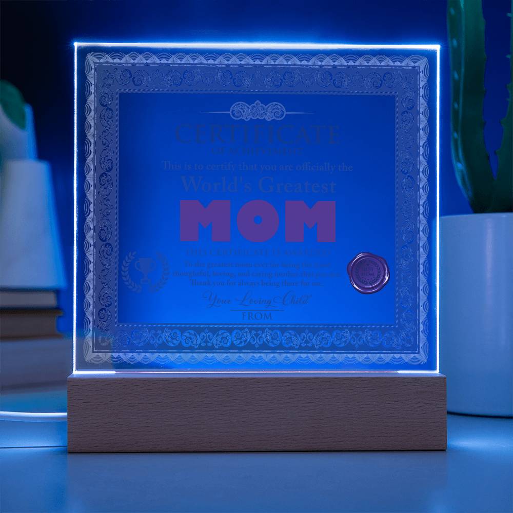 Mom-World's Greatest Mom-Acrylic