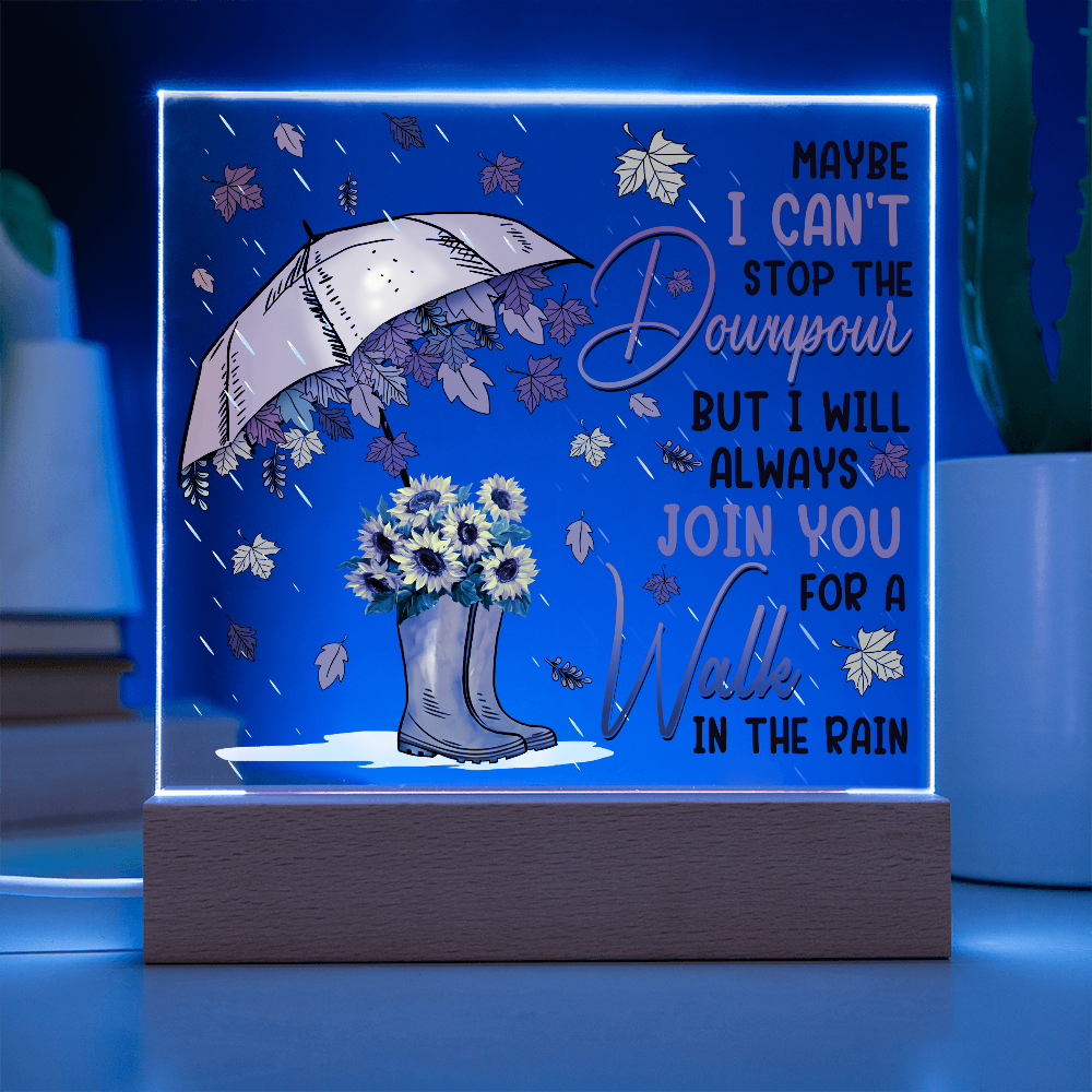 Friend-In The Rain-Acrylic