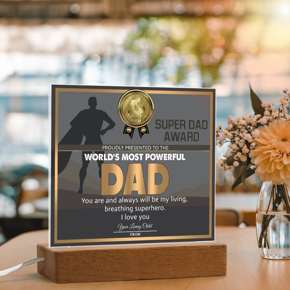Dad-Super Dad Award-Acrylic