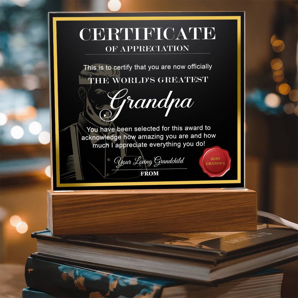 Grandpa-World_s Greatest Grandpa-Acrylic