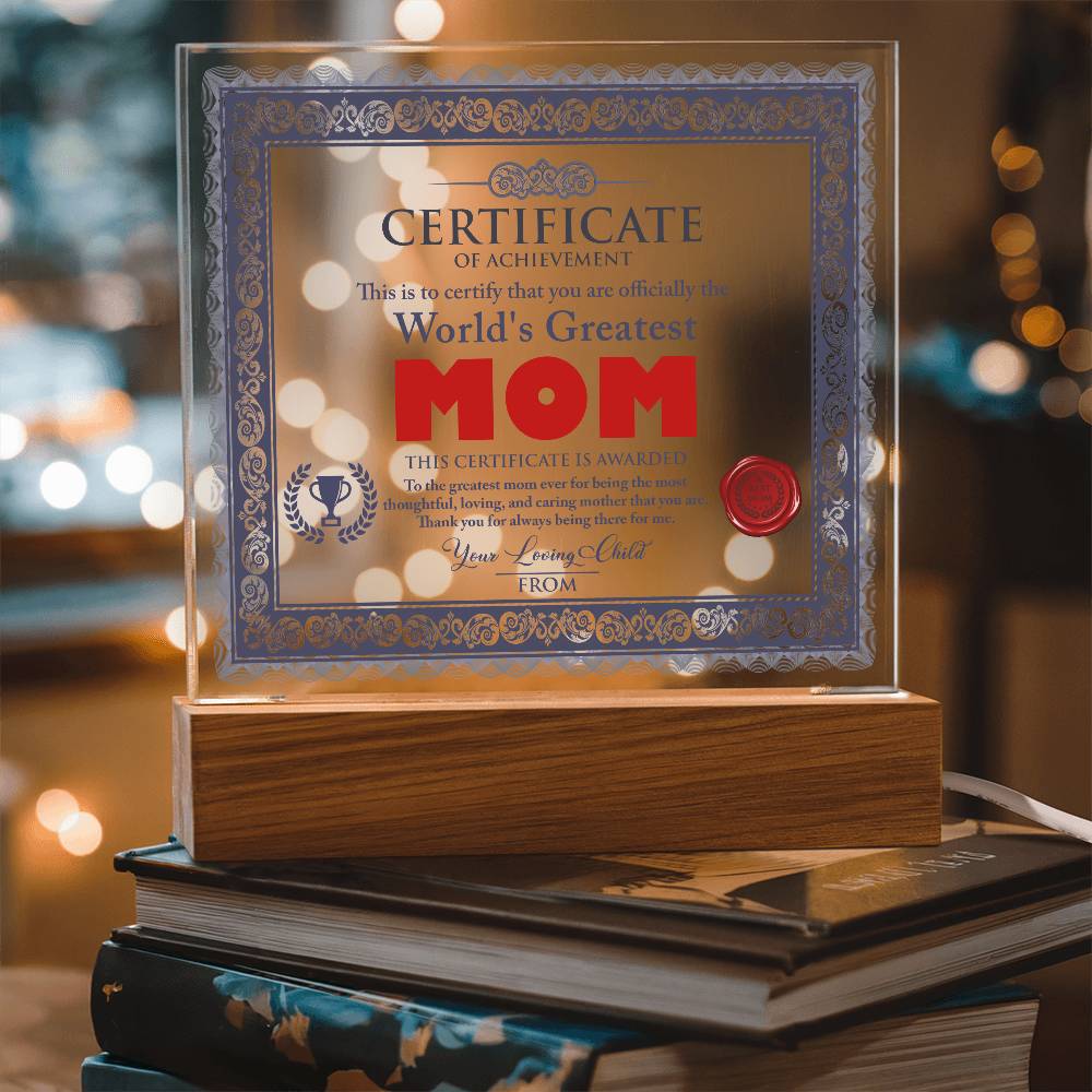 Mom-World's Greatest Mom-Acrylic