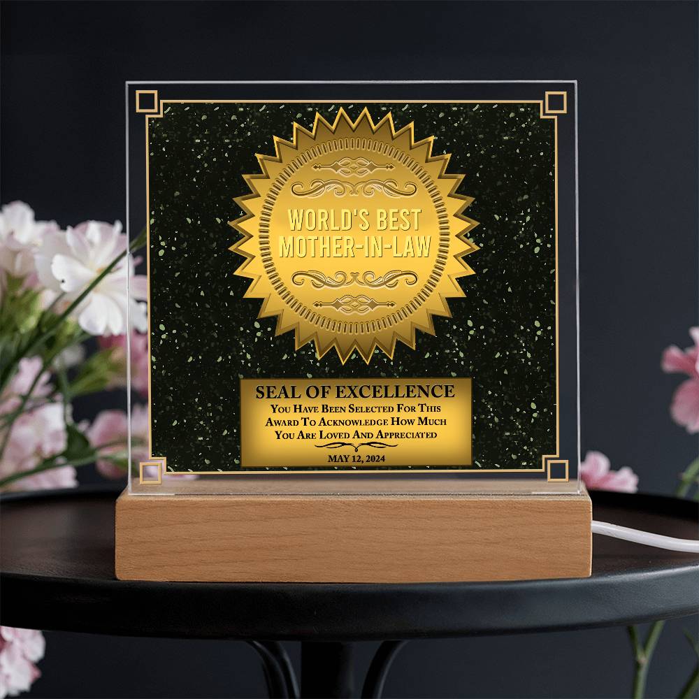Mother-In-Law-Seal Of Excellence-Acrylic