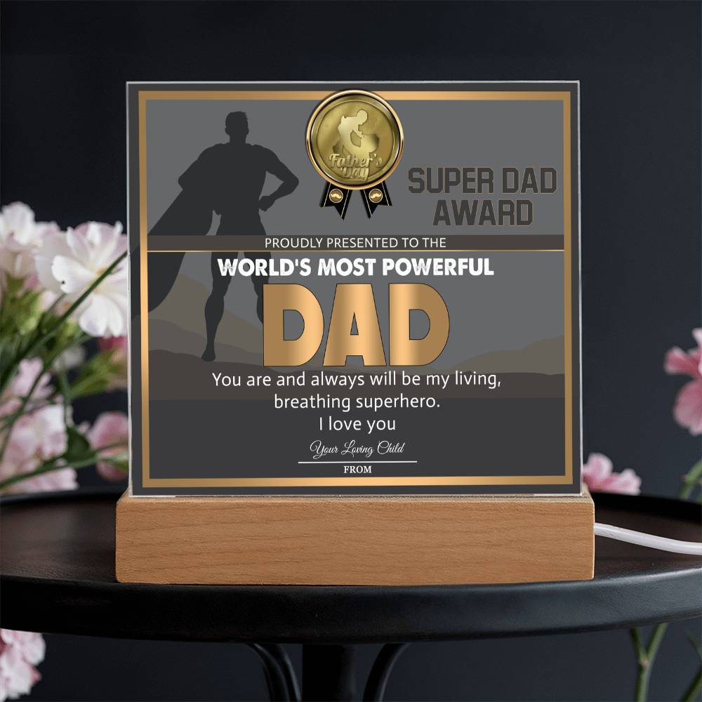 Dad-Super Dad Award-Acrylic