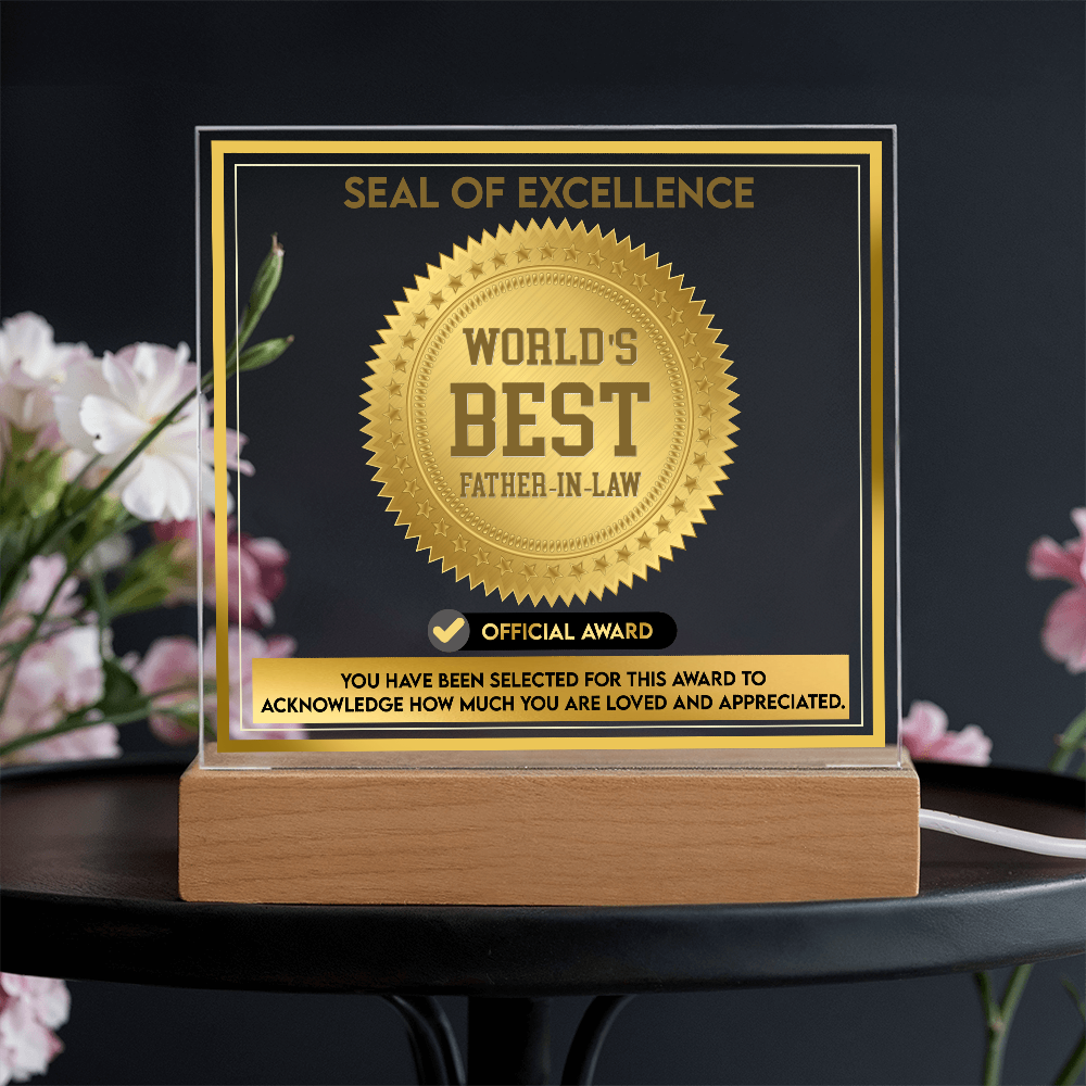 Father-In-Law-Seal Of Excellence-Acrylic