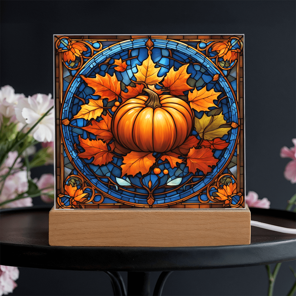 Stained Glass Pumpkin Thankgivings-Acrylic