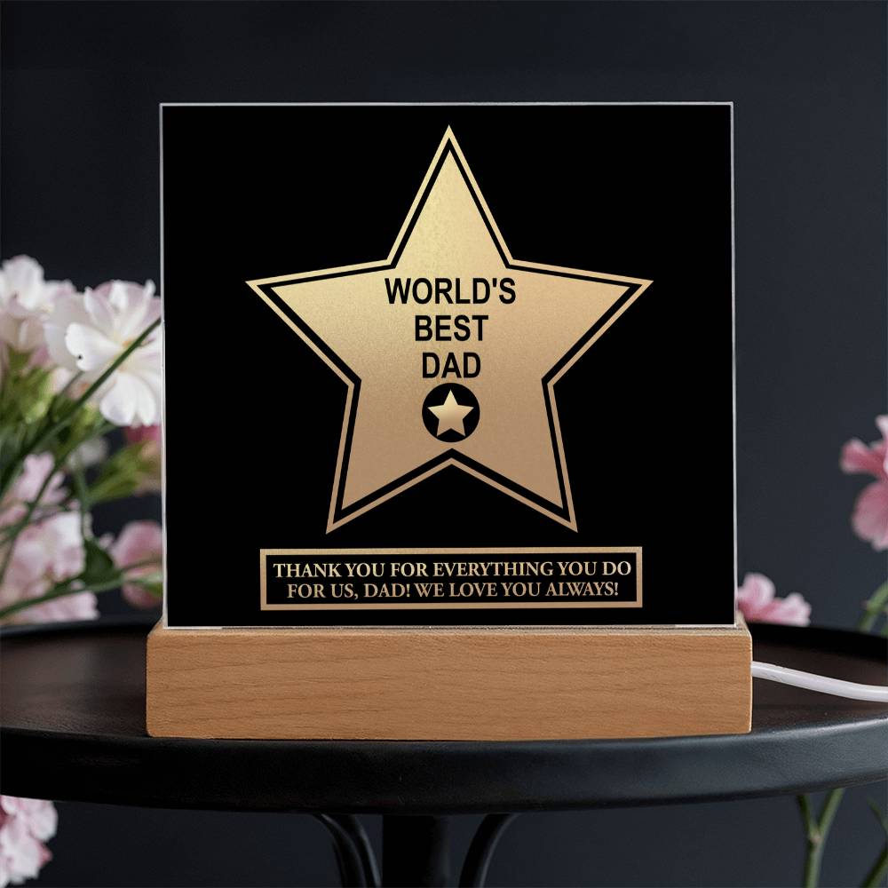 Dad-World_s Best Dad-Acrylic