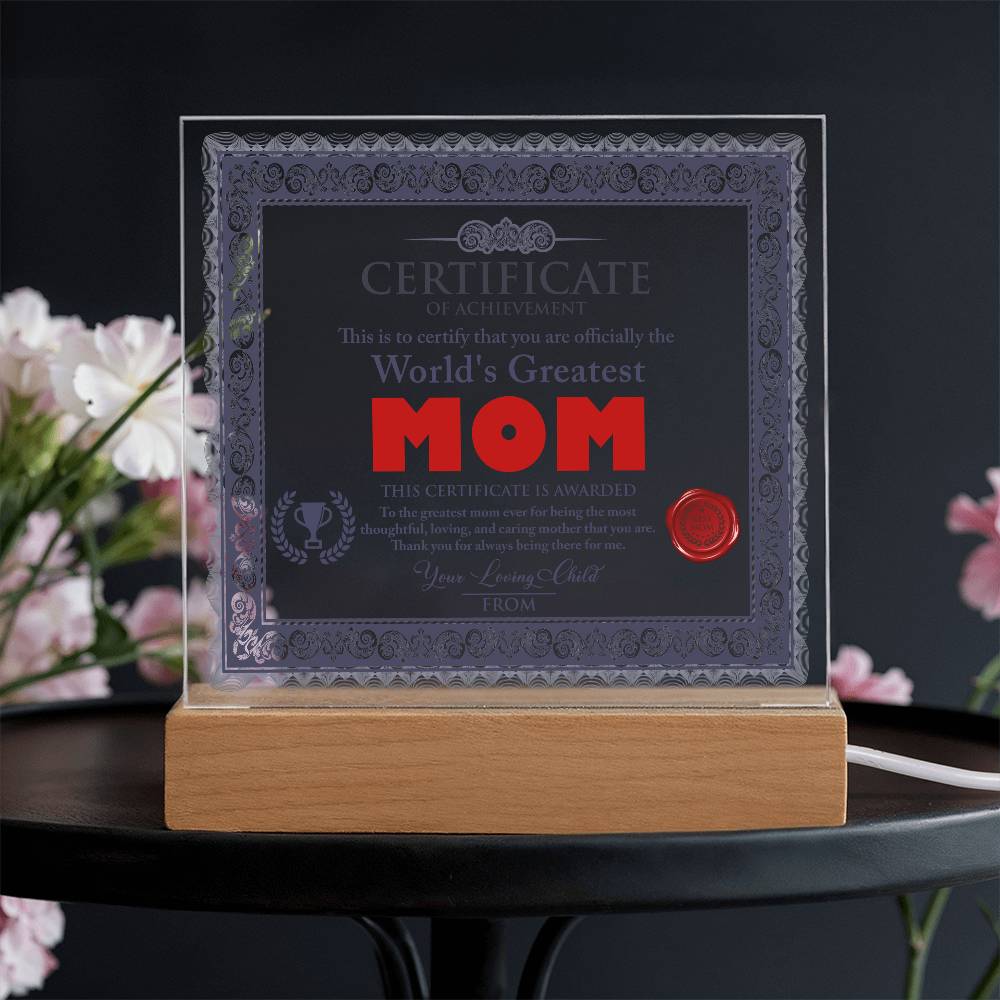 Mom-World's Greatest Mom-Acrylic