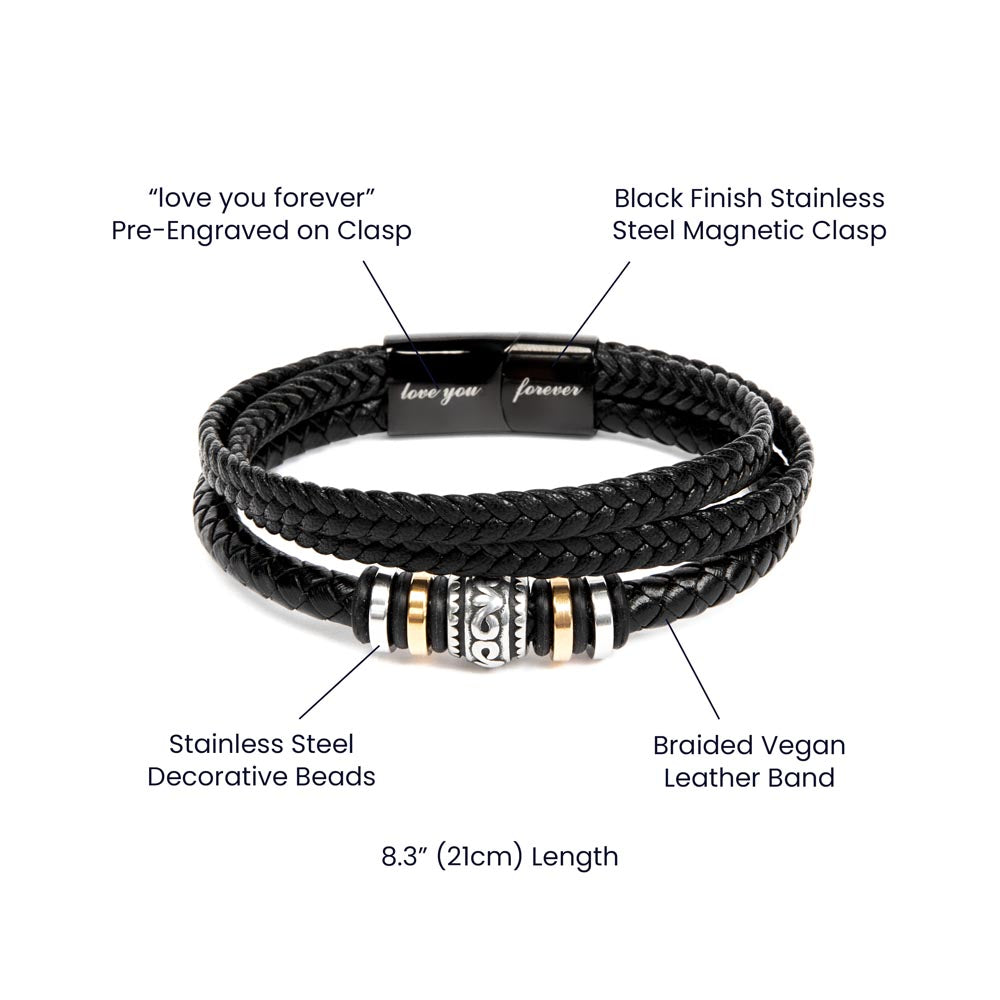 Dad-Safe And Protected-Bracelet