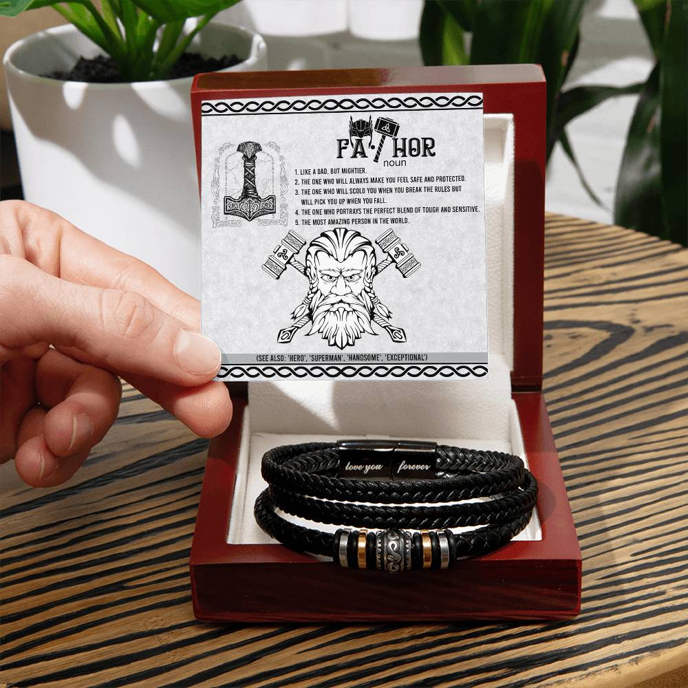 Dad-Safe And Protected-Bracelet
