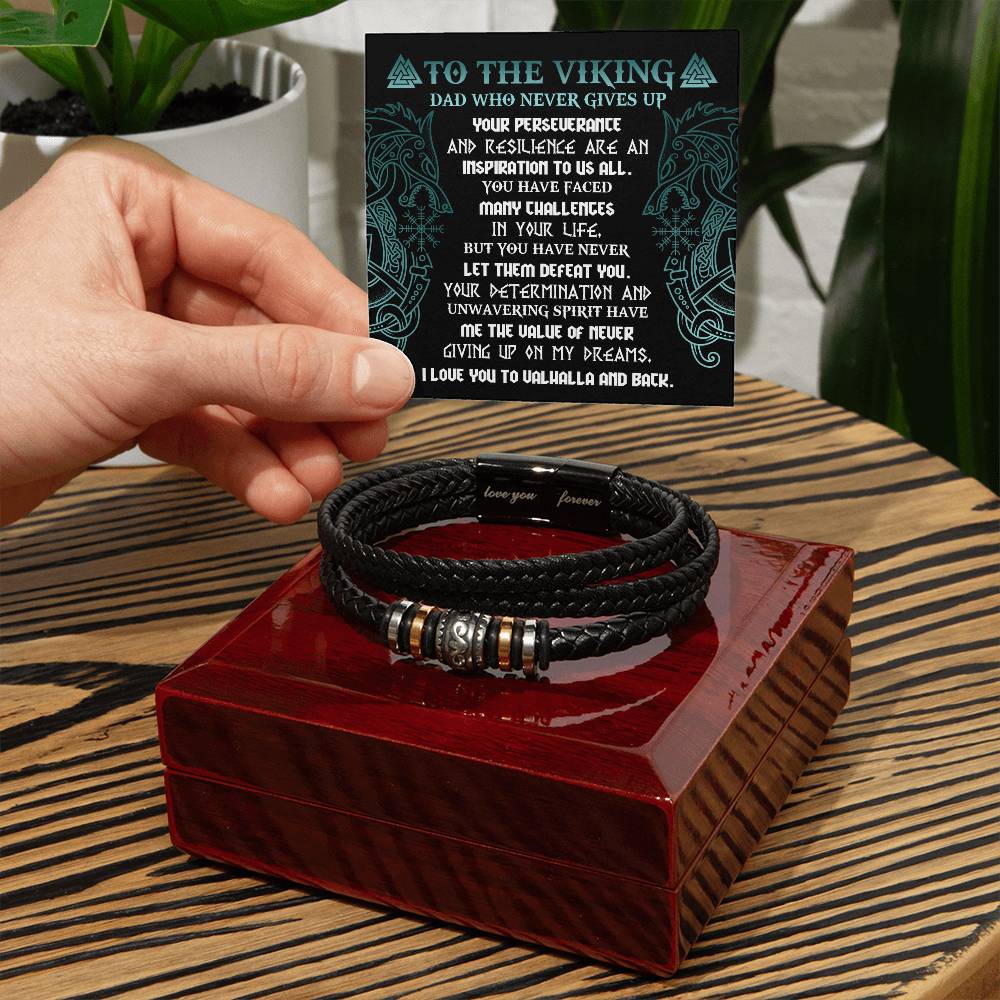 Dad-Never Giving Up-Bracelet
