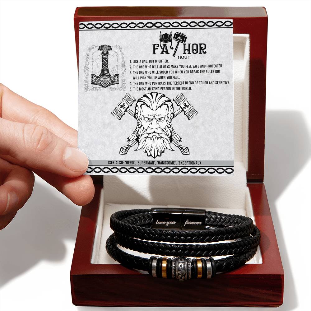 Dad-Safe And Protected-Bracelet